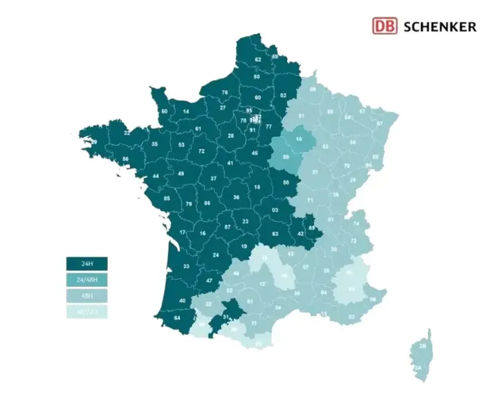 Délais estimés par le transporteur